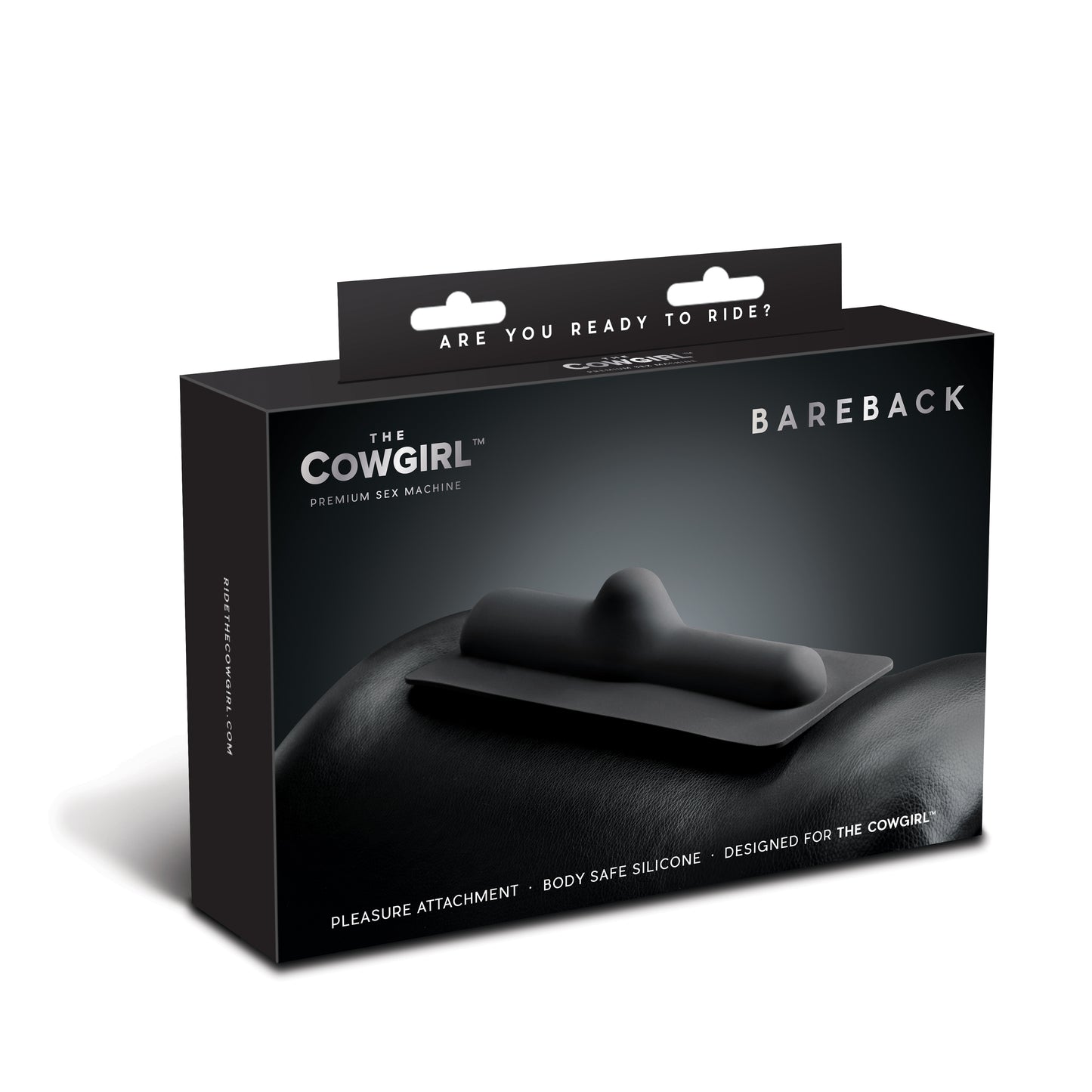 Bareback - The Cowgirl Smooth Silicone Attachment - Black