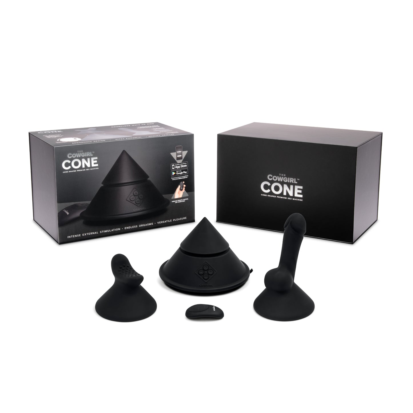 The Cowgirl Cone Remote & App Controlled Portable Premium Sex Machine