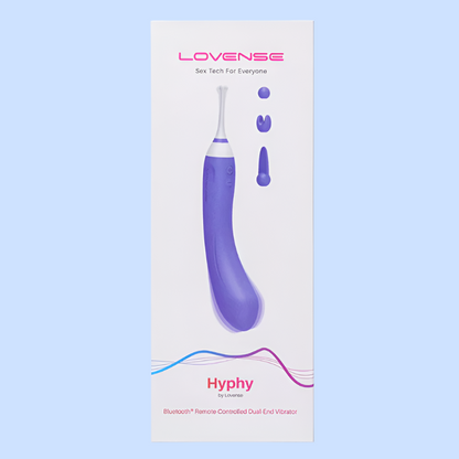 LOVENSE HYPHY APP-ENABLED G-SPOT, CLITORAL, NIPPLE STIMULATION VIBRATOR - PURPLE