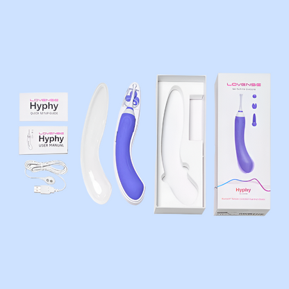 LOVENSE HYPHY APP-ENABLED G-SPOT, CLITORAL, NIPPLE STIMULATION VIBRATOR - PURPLE