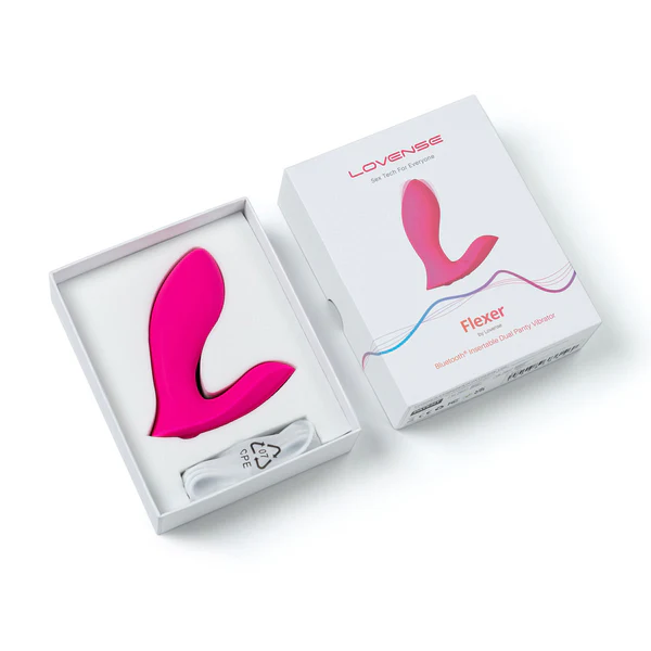 LOVENSE FLEXER APP-ENABLED WEARABLE PANTY VIBRATOR - PINK