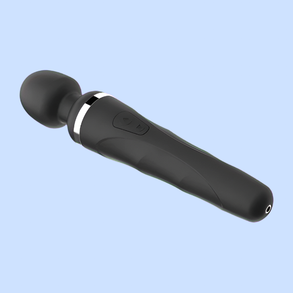 LOVENSE DOMI 2 APP-ENABLED RECHARGEABLE VIBRATING WAND - BLACK