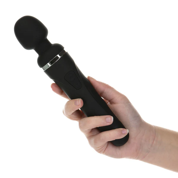 LOVENSE DOMI 2 APP-ENABLED RECHARGEABLE VIBRATING WAND - BLACK